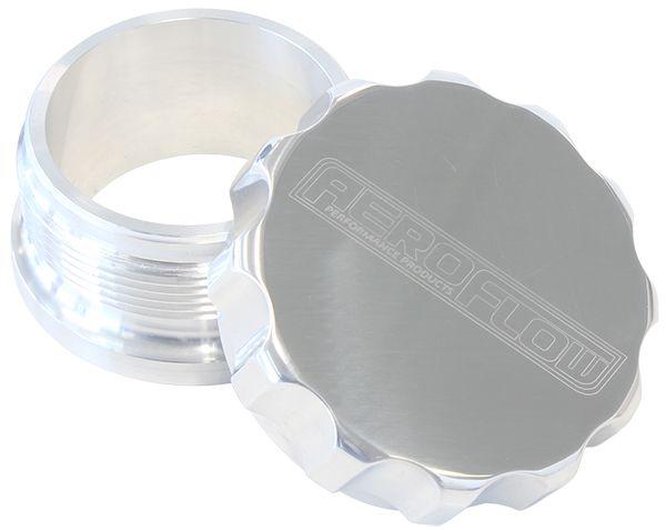 Aeroflow AF460-24P 1.5"" Alum Weld Bung Ad Cap Raw Weld On / Polished Cap