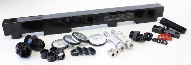 Aeroflow AF64-2009BLK Fuel Rail Kit Suits SR20 Red Top Black Color