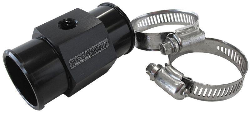 Aeroflow AF64-2236 1-27/64"" 36mm Water Temp Hose Adapter W/ 1/8"" NPT Gauge Port