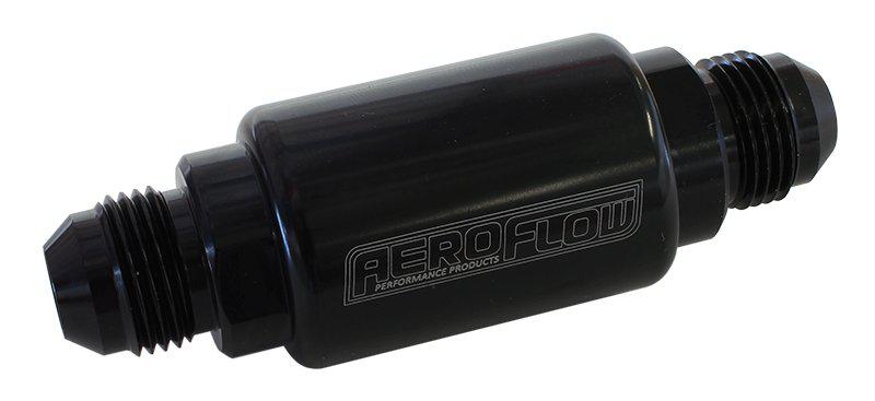 Aeroflow AF66-2053BLK Filter 40 Micron Black -8AN 1.25""x3