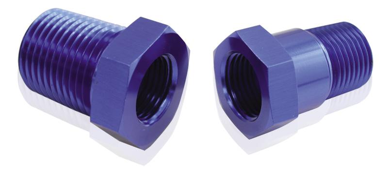 Aeroflow AF660-08 Temperature Probe Adapter Blue 1/2"" Male 5/8"" Female