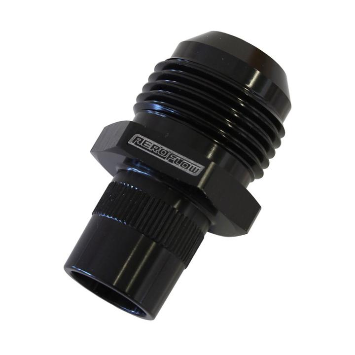 Aeroflow AF708-10-01BLK Press In Cover Breather Adapter Fits NissAN 16mm Barb