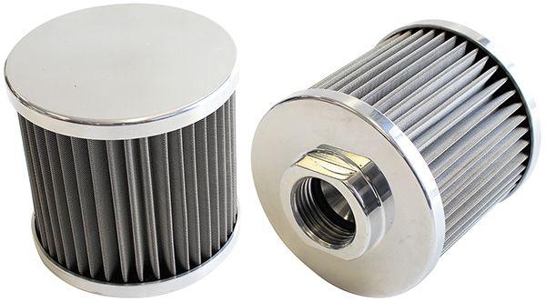 Aeroflow AF77-2001 -12AN S/S Billet Breather With Female -12AN Re-Usable