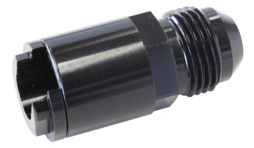 Aeroflow AF808-02BLK Push On Fuel Fittings 3/8 Hose Rail Pressure Side -6 Fits Chev LS1 LT1