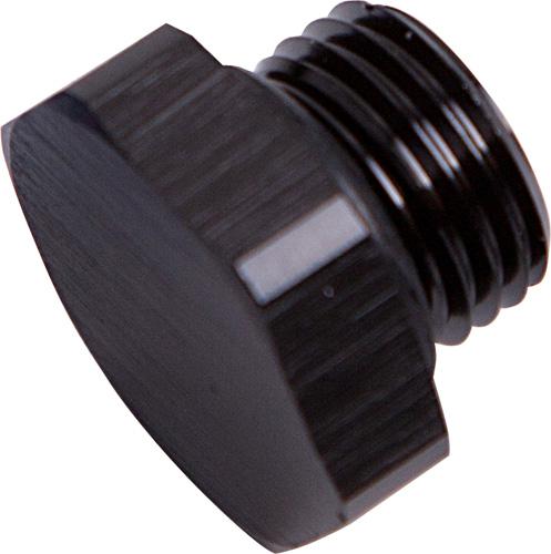 Aeroflow AF814-16BLK ORB Hex Port Plug -16AN Black Finish