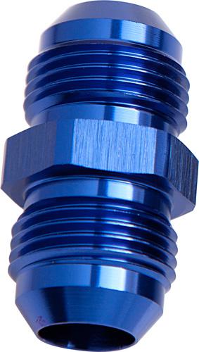 Aeroflow AF815-06 Male Flare Union Blue -6AN To -6AN Straight