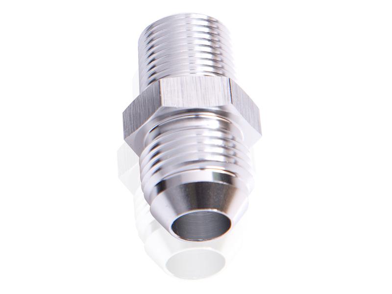 Aeroflow AF816-06-08S Male Flare -6AN To 1/2"" Npt Silver Adapter