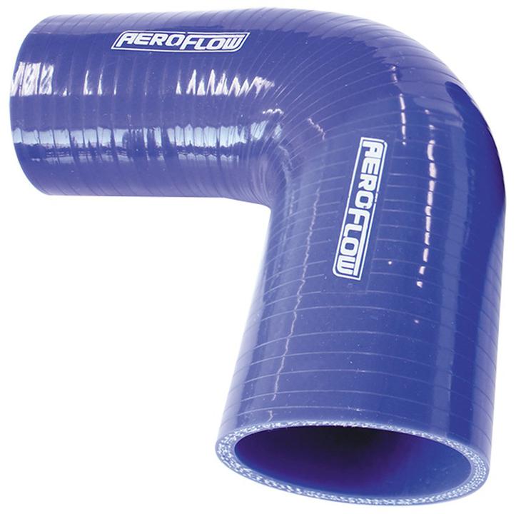 Aeroflow AF9003-300-250 Silicone Hose Reducer 90Deg; Blue 3.00-250"" 76-63mm
