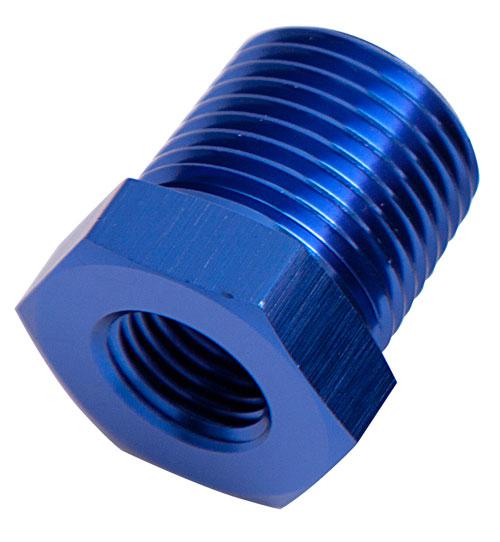 Aeroflow AF912-12-08 Npt Pipe Reducer 3/4"" To 1/2"" Blue Male To Female