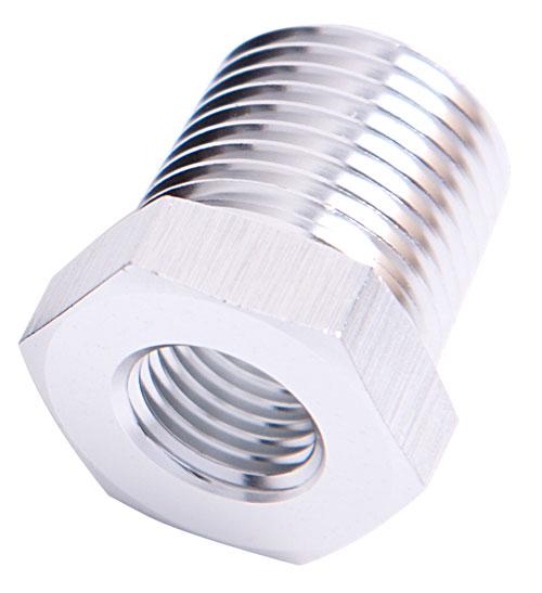 Aeroflow AF912-04-02S Npt Pipe Reducer 1/4"" To 1/8"" Silver Male To Male