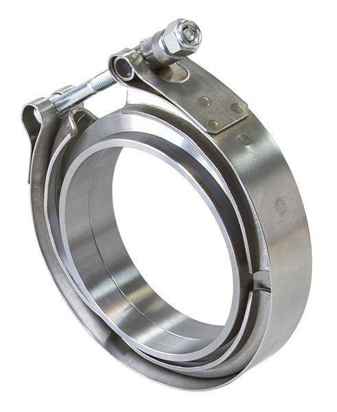 Aeroflow AF92-4000 4"" V Band Clamp Kit 2 X Weld Rings 1 X Stainless Clamp