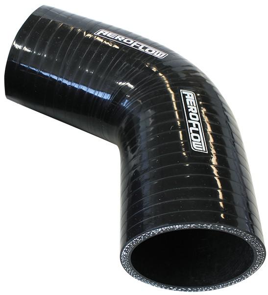Aeroflow AF9208-300 Silicone Hose 67 Deg; Black I.D 3.00"" 76mm x 125mm Leg