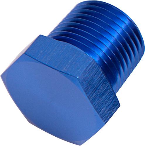 Aeroflow AF933-04 Npt Hex Head Plug 1/4"" Npt Blue