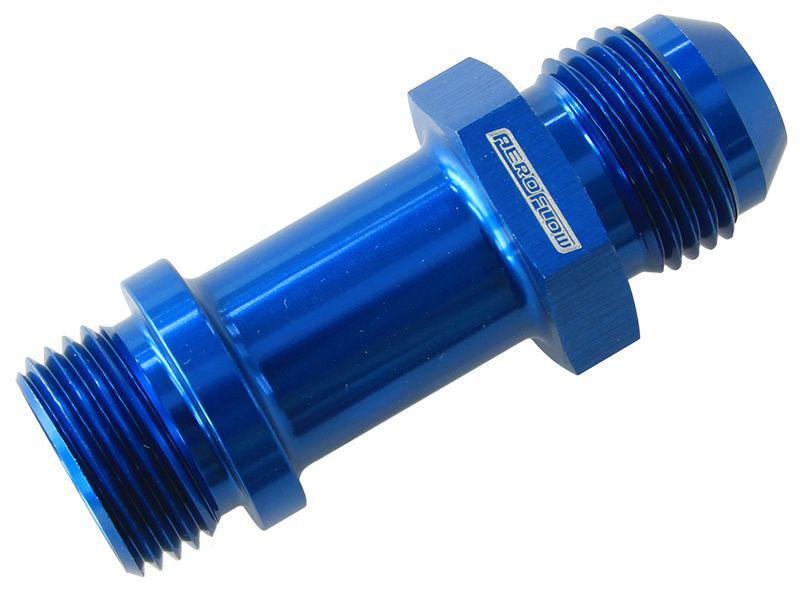 Aeroflow AF953-08 -8ORB To Male -8AN Extension Blue 1-7/8"" Long Extension