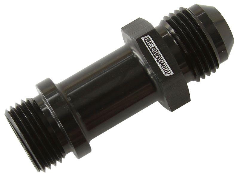 Aeroflow AF953-08BLK -8ORB To Male -8AN Extension Black 1-7/8"" Long Extension