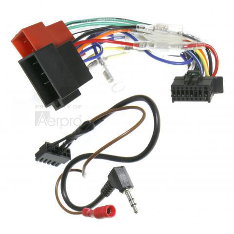 Aerpro Harness Secondary JVC To ISO 16 Pin w/ Patch Lead APP9JVC5