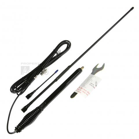 Aerpro UHF Antenna Dual Whip Kit E-Feed 65cm Black CBB36F1L