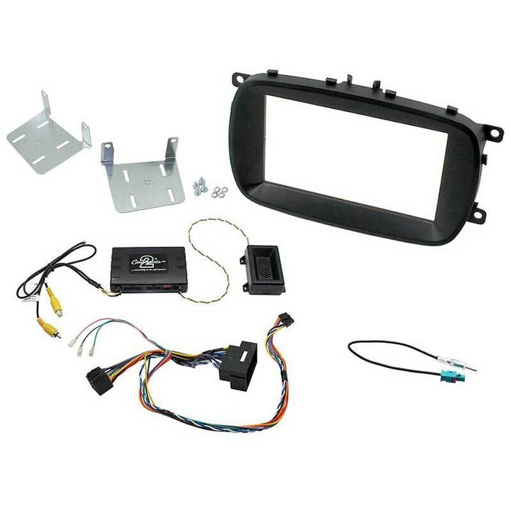 Aerpro Double Din Headunit Installation Kit Black Suits Fiat 500X FP8125K