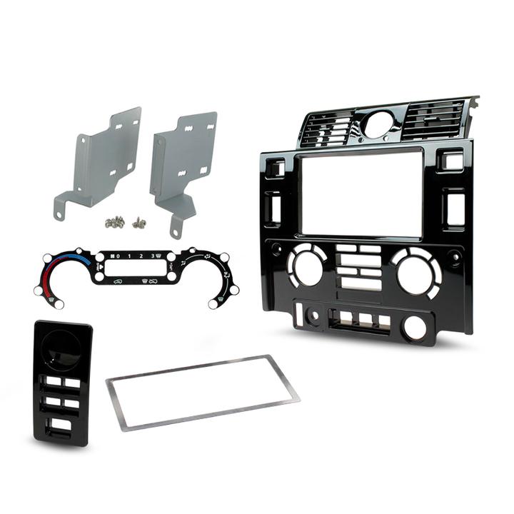 Aerpro Double Din Facia Suits Landrover Defender Gloss Black 2007-2015 FP8487