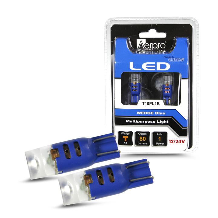 Aerpro Wedge & Diffuser SMD LED Cree 1 X T10 Blue T10PL1B