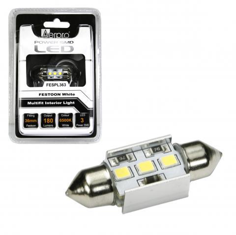 Aerpro Festoon Globe SMD LED x6 36m White FESPL363
