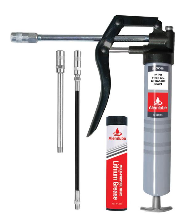 Alemlube EL Series Mini Pistol Grease Gun W/85g Grease Cartridge G10051