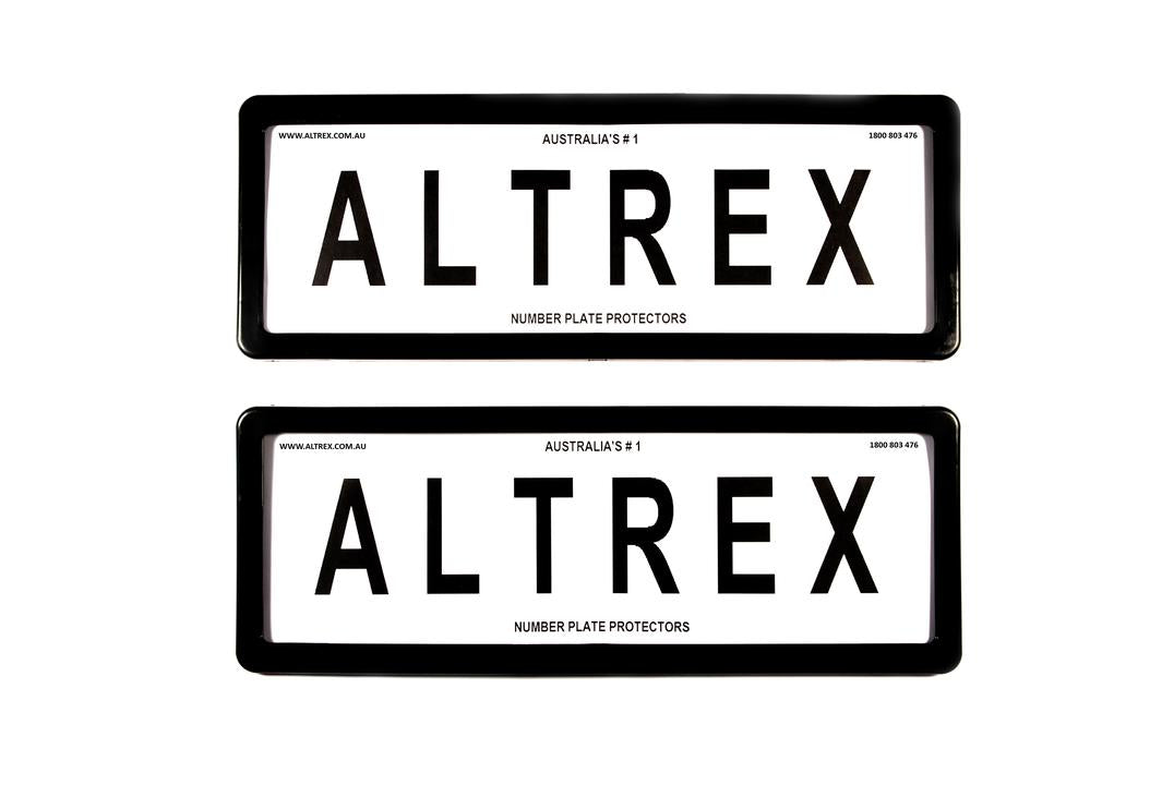 Altrex Number Plate Cover 6 Figure Black Without Lines