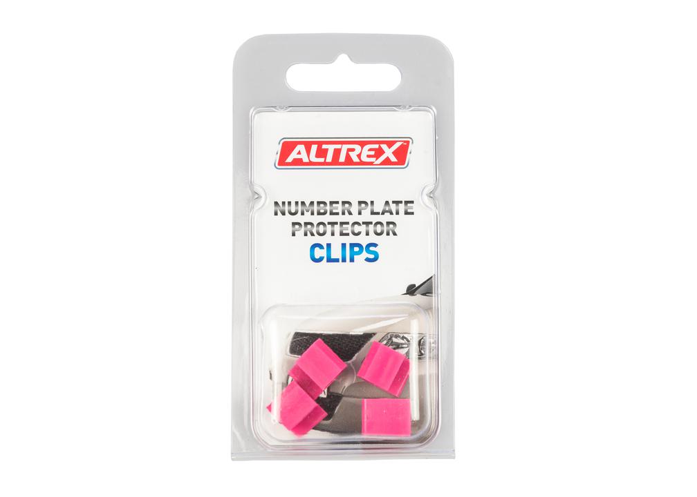 Altrex Number Plate Protectors Replacement U-Shaped Clips Pink