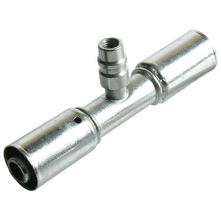 ATCO #10 Splicer Reduced Beadlock #10 Straight w/R134a Port Fitting Steel SRX6103-3