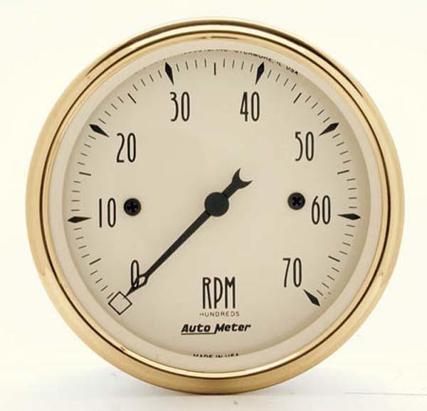 Autometer Golden Oldies 3-1/8in Tachometer 7000rpm AU1595