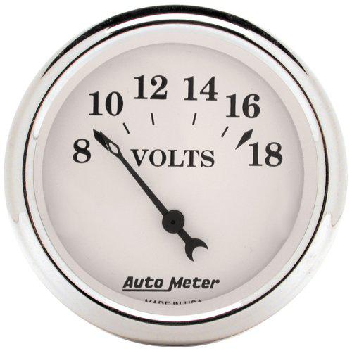 Autometer Old Tyme 2-1/16in Voltmeter 8-18V Short Sweep Electric AU1692