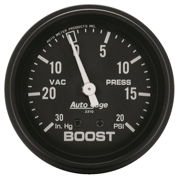 Autometer Auto Gauge 2-5/8in Boost Vacuum Gauge 30in/Hg 20PSI Mechanical AU2310