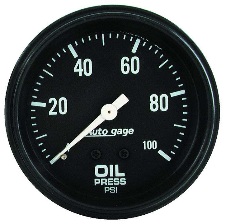 Autometer Auto Gauge 2-5/8in Oil Pressure Gauge 0-100PSI Mechanical AU2312