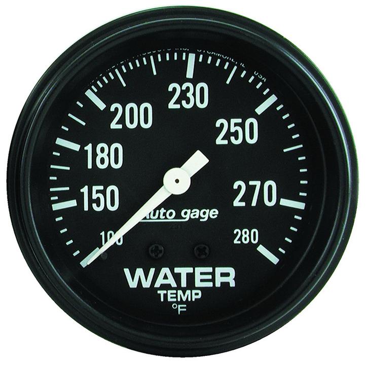 Autometer Auto Gauge 2-5/8in Water Temp Gauge 100-280F Mechanical 6ft AU2313