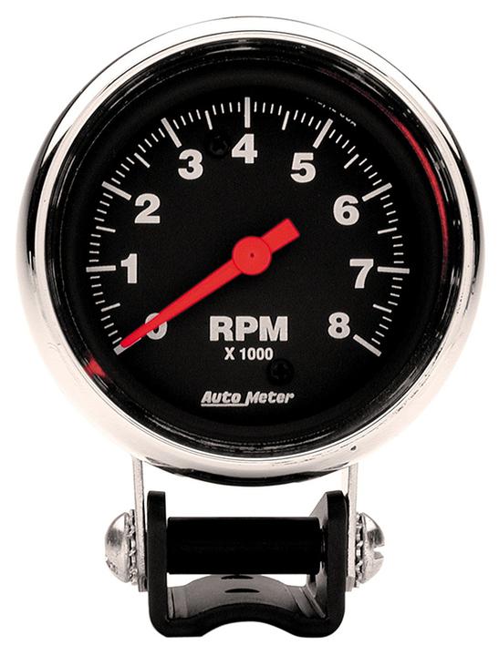 Autometer Trad Chrome 2-5/8in Tachometer 8000rpm AU2893