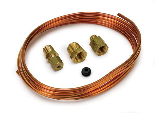 Autometer 1/8in Copper Tubbing With Fittings 6FT AU3224