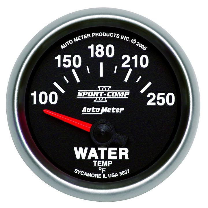 Autometer Sport-Comp II 2-1/16in Water Temp Gauge 100-250F AU3637