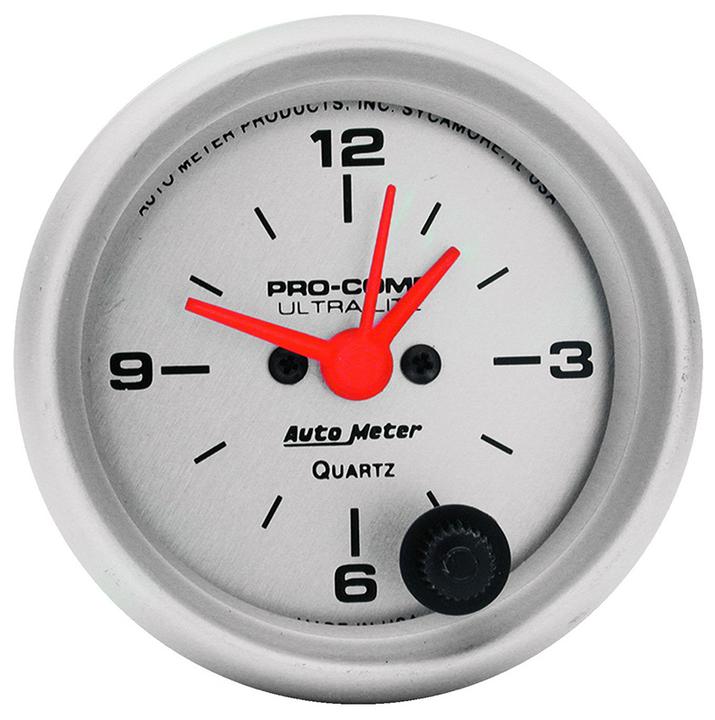 Autometer Ultra Lite 2-1/16in Clock AU4385