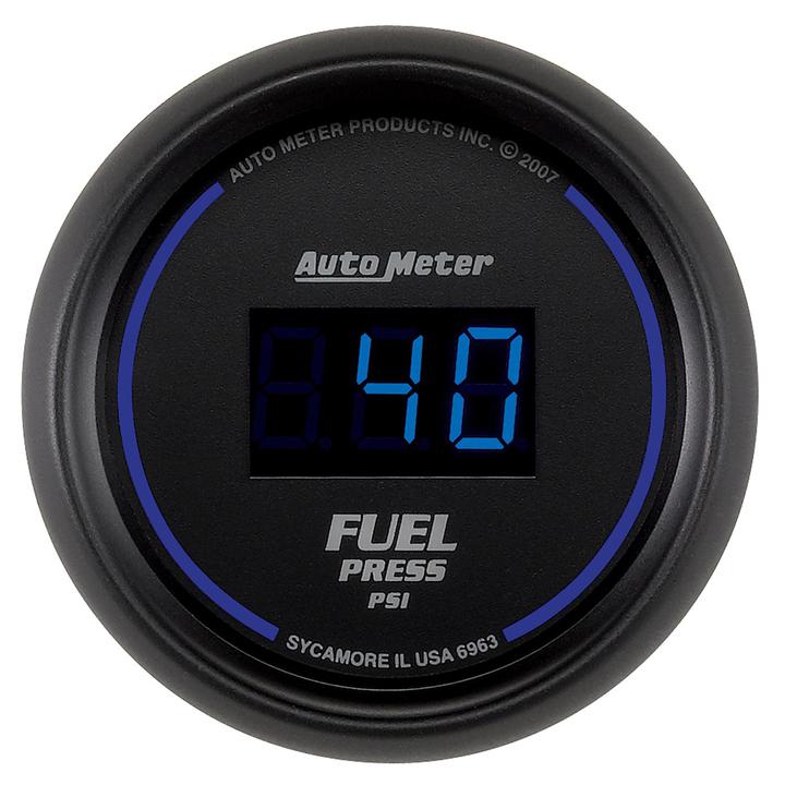 Autometer Cobalt Digital 2-1/16in Fuel Pressure Gauge 5-100 PSI Electric AU6963