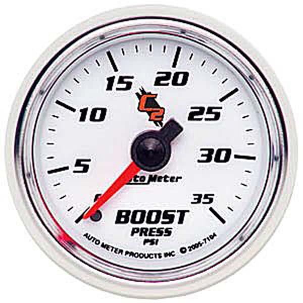 Autometer C2 Series 2-1/16in Boost Gauge 0-35PSI Mechanical AU7104
