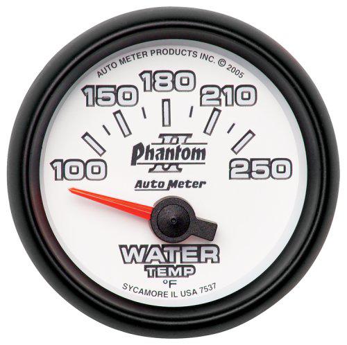 Autometer Phantom II 2-1/16in Water Temp Gauge 100-250F AU7537