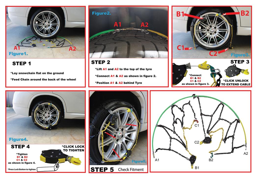 Autotecnica Premium Snow Chains (4x4/SUV) CAP480