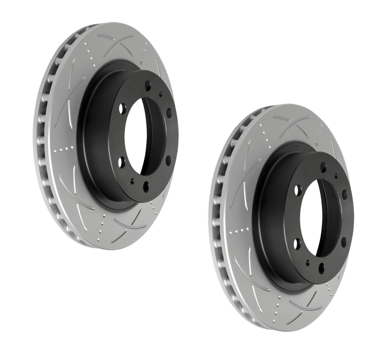 Bendix Ultimate Slotted & Dimpled Brake Rotor Single 319mm Front BR2716