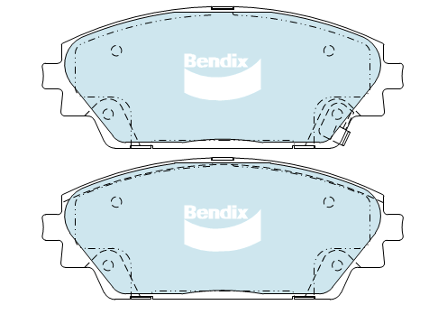 Bendix General CT Brake Pad Set Front DB2330 GCT