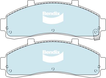 Bendix 4x4 Brake Pad Set Front 7532 -4WD