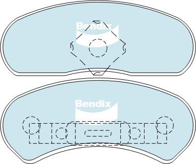Bendix General CT Brake Pad Set Rear DB1046 GCT