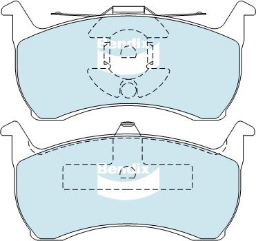Bendix General CT Brake Pad Set Rear DB1109 GCT