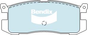Bendix General CT Brake Pad Set Rear DB1115 GCT