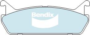 Bendix General CT Brake Pad Set Rear DB1180 GCT