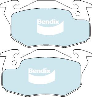 Bendix General CT Brake Pad Set Front DB1182 GCT